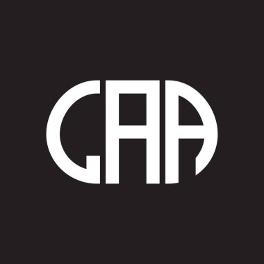 Siyah arka planda LAA harf logosu tasarımı. Los Angeles yaratıcı harfler logosu konsepti. LAA harf tasarımı.