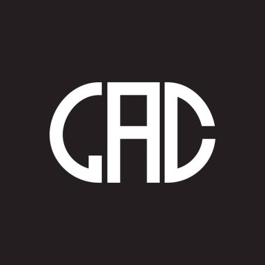 Siyah arka planda LAC harf logosu tasarımı. LAC yaratıcı harf logosu konsepti. LAC harf tasarımı.