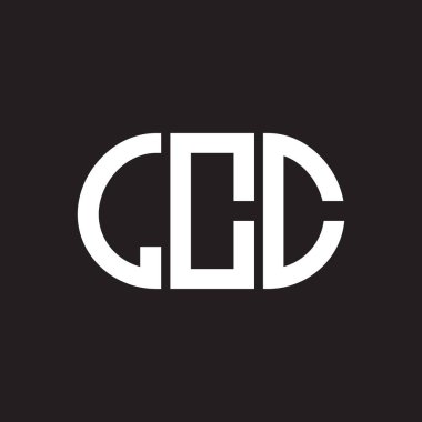 LCC harf logo tasarımı siyah arkaplan üzerine. LCC yaratıcı harflerin baş harfleri logo kavramı. LCC harf tasarımı.
