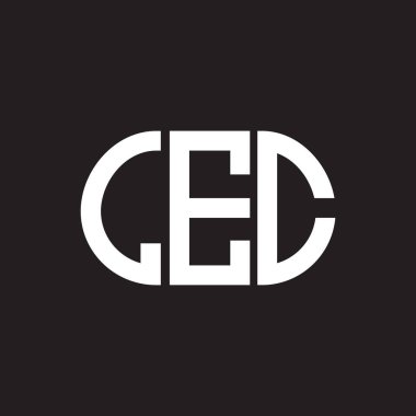 Siyah arkaplanda LEC harf logosu tasarımı. LEC yaratıcı harflerin baş harfleri logo kavramı. LEC harf tasarımı.