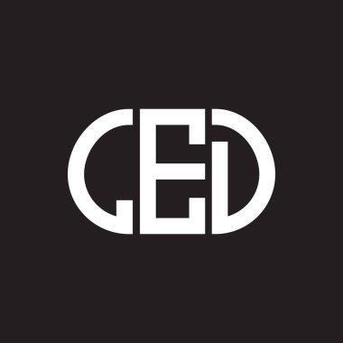 Siyah arkaplanda LED harf logosu tasarımı. LED yaratıcı harflerin baş harfleri logo kavramı. LED harf tasarımı.
