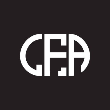 LFA harf logosu tasarımı siyah arka planda. LFA yaratıcı harflerin baş harfleri logo kavramı. LFA harf tasarımı.