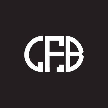 LFB harfi logo tasarımı siyah arka planda. LFB yaratıcı harflerin baş harfleri logo kavramı. LFB harf tasarımı.
