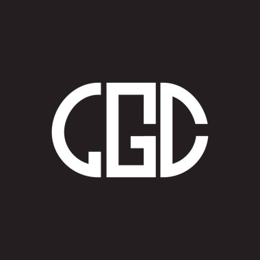 LGC harf logo tasarımı siyah arkaplan üzerine. LGC yaratıcı harf logosu kavramı. LGC harf tasarımı.