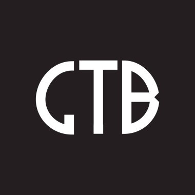 LTB harfi logo tasarımı siyah arka planda. LTB yaratıcı harflerin baş harfleri logo kavramı. LTB harf tasarımı.