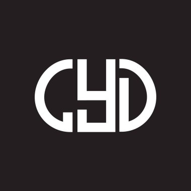 LYD harf logosu tasarımı siyah arka planda. LYD yaratıcı harflerin baş harfleri logo kavramı. LYD harf tasarımı.