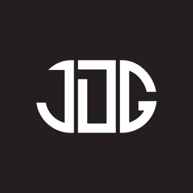 Siyah arka planda JDG harf logosu tasarımı. JDG yaratıcı harflerin baş harfleri logo kavramı. JDG harf tasarımı.