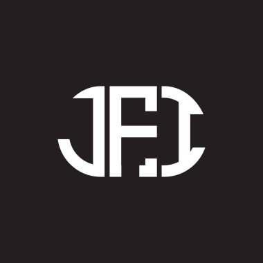 Siyah arka planda JFL harf logosu tasarımı. JFL yaratıcı harflerin baş harfleri logo kavramı. JFL harf tasarımı.