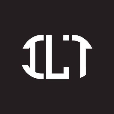 Siyah arkaplanda ZLT harf logosu tasarımı. ZLT yaratıcı harf logosu konsepti. ZLT harf tasarımı.