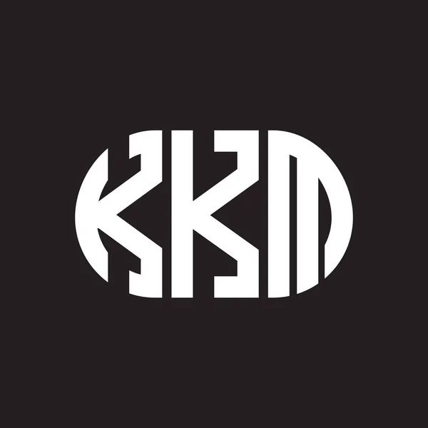 Kkm 디자인은 Kkm 개념의 독창적 이니셜 Kkm 디자인 — 스톡 벡터