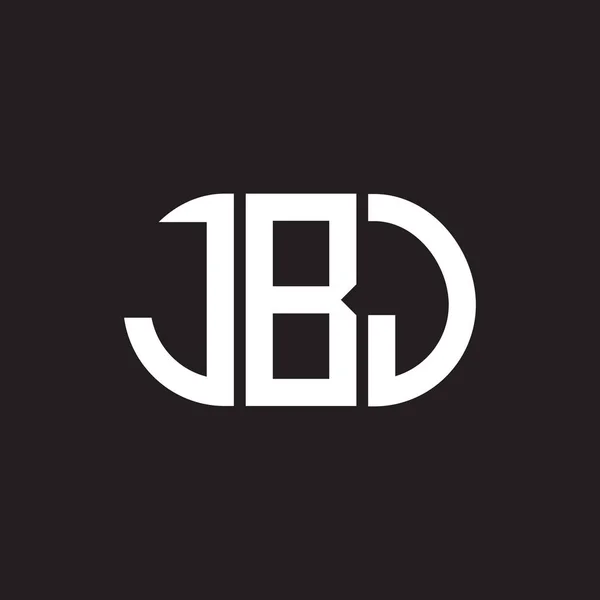 ブラックを基調としたJbjのレターロゴデザイン Jbjクリエイティブイニシャルレターロゴコンセプト Jbjレターデザイン — ストックベクタ