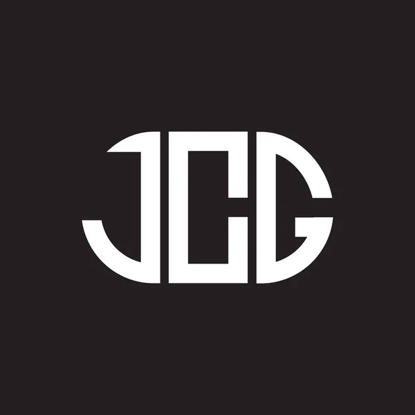 Jcg字母标识设计为黑色背景 Jcg创意的首字母首字母标识概念 Jcg字母设计 — 图库矢量图片