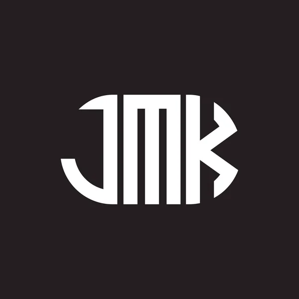 Diseño Del Logotipo Letra Jkk Sobre Fondo Negro Jkk Iniciales — Archivo Imágenes Vectoriales