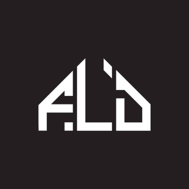 Siyah arkaplanda eski harf logosu tasarımı. Eski yaratıcı harflerin baş harfleri logo konsepti. Düz harf tasarımı.