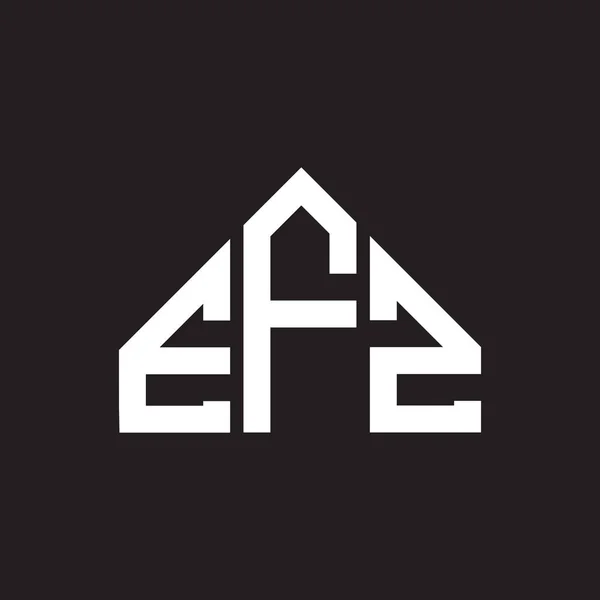 Eaz Bokstav Logotyp Design Svart Bakgrund Eaz Kreativa Initialer Brev — Stock vektor