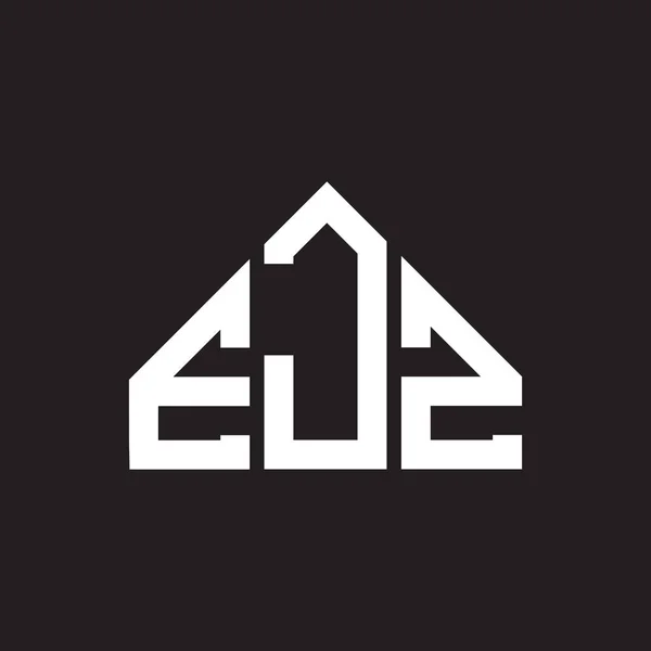 Projekt Logo Litery Ejz Czarnym Tle Ejz Twórcze Inicjały Koncepcja — Wektor stockowy