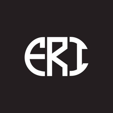 Siyah arka planda FRI harf logosu tasarımı. FRI yaratıcı harflerin baş harfleri logo konsepti. FRI harf tasarımı.