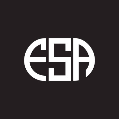 FSA harf logosu tasarımı siyah arka planda. FSA yaratıcı harfler logosu konsepti. FSA harf tasarımı.