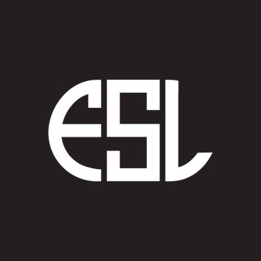 Siyah arkaplanda FSL harf logosu tasarımı. FSL yaratıcı harflerin baş harfleri logo kavramı. FSL harf tasarımı.