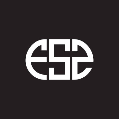 Siyah arkaplanda FSZ harf logosu tasarımı. FSZ yaratıcı harflerin baş harfleri logo kavramı. FSZ harf tasarımı.