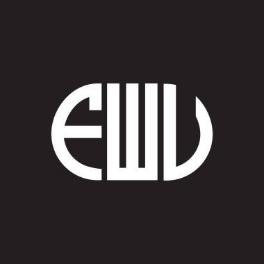 Siyah arka planda FWU harf logosu tasarımı. FWU yaratıcı harflerin baş harfleri logo kavramı. FWU harf dizaynı. FWU harf logosu tasarımı. Siyah arka planda. FWU yaratıcı harflerin baş harfleri logo kavramı. FWU harf tasarımı.