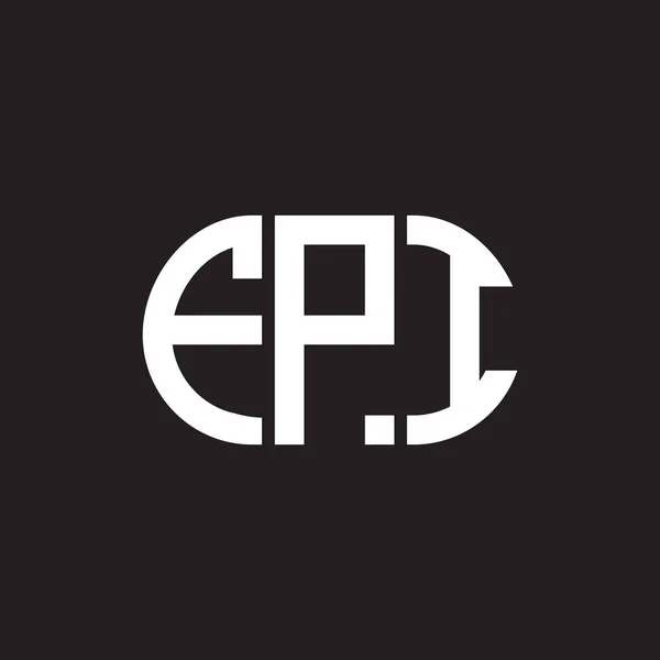 Дизайн Логотипа Fpi Чёрном Фоне Концепция Логотипа Инициалами Fpi Дизайн — стоковый вектор