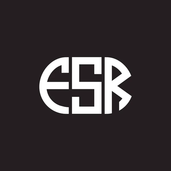 黒の背景にFsrの手紙のロゴデザイン Fsrクリエイティブイニシャルレターロゴコンセプト Fsrレターデザイン — ストックベクタ