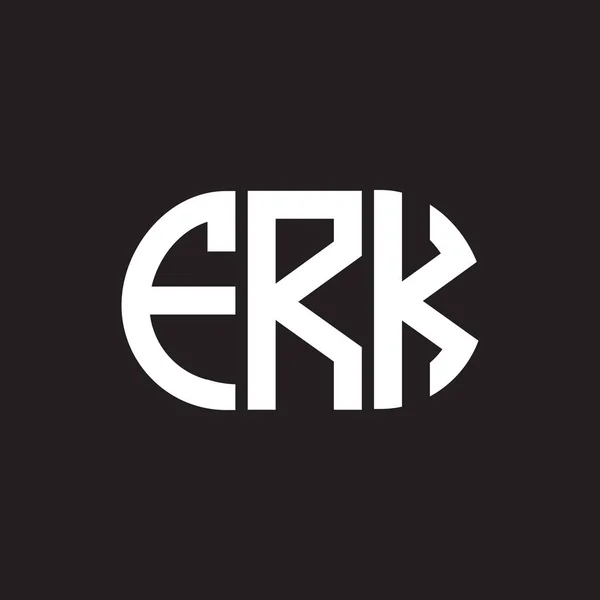 Frk Letter Logo Design Black Background Frk Creative Initials Letter — Stock Vector