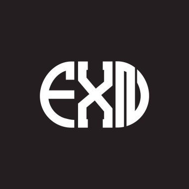 Siyah arkaplanda FXN harf logosu tasarımı. FXN yaratıcı harflerin baş harfleri logo kavramı. FXN harf tasarımı.