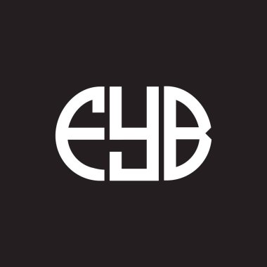 Siyah arka planda FYB harf logosu tasarımı. FYB yaratıcı harflerin baş harfleri logo kavramı. FYB harf tasarımı.