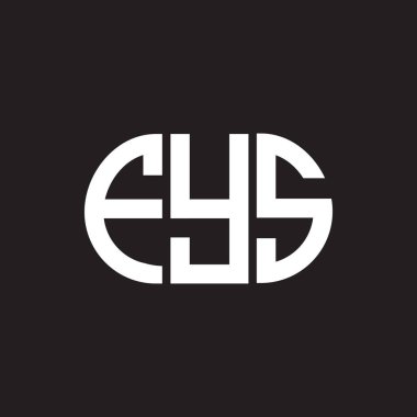 FYS harfi logo tasarımı siyah arkaplan üzerine. FYS yaratıcı harf logosu konsepti. FYS harf tasarımı.