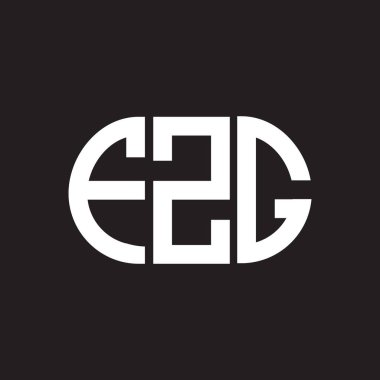 Siyah arkaplanda FZG harf logosu tasarımı. FZG yaratıcı harflerin baş harfleri logo kavramı. FZG harf tasarımı.