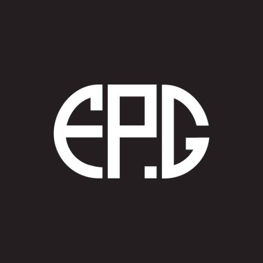 Siyah arkaplanda FPG harf logosu tasarımı. FPG yaratıcı harflerin baş harfleri logo kavramı. FPG harf tasarımı.