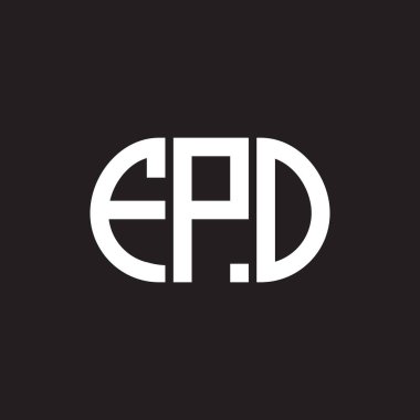 Siyah arka planda FPO harfi logo tasarımı. FPO yaratıcı harflerin baş harfleri logo kavramı. FPO harf tasarımı.