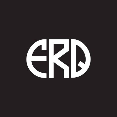 Siyah arka planda FRQ harfi logo tasarımı. FRQ yaratıcı harflerin baş harfleri logo kavramı. FRQ harf tasarımı.