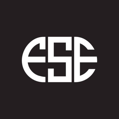 Siyah arka planda FSE harfi logo tasarımı. FSE yaratıcı harflerin baş harfleri logo kavramı. FSE harf tasarımı.