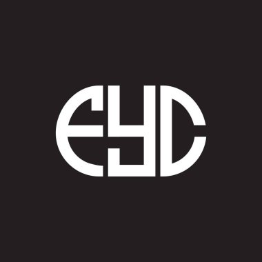 Siyah arka planda FYC harf logosu tasarımı. FYC yaratıcı harflerin baş harfleri logo kavramı. FYC harf tasarımı.