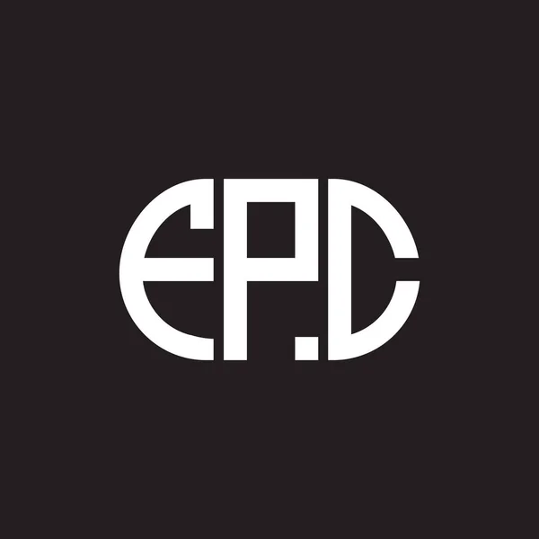 Projekt Logo Litery Fpc Czarnym Tle Fpc Twórcze Inicjały Koncepcja — Wektor stockowy