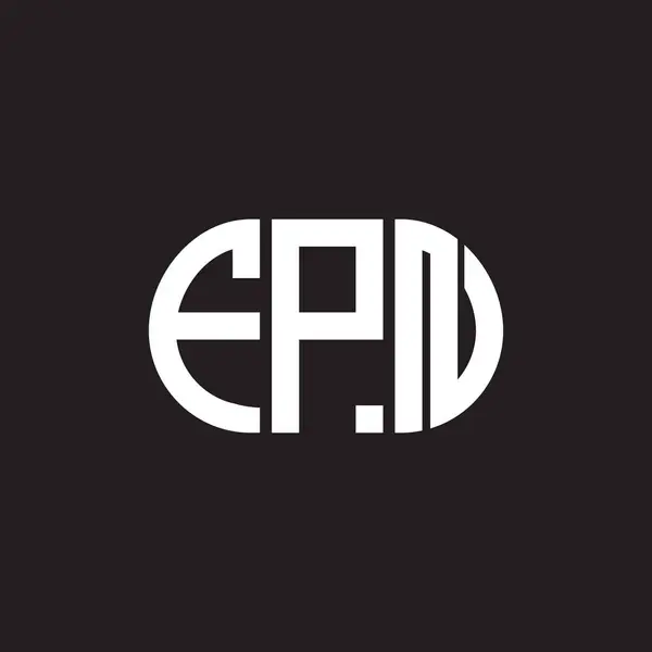 Projekt Logo Litery Fpn Czarnym Tle Fpn Twórcze Inicjały Litera — Wektor stockowy