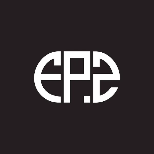Projekt Logo Litery Fpz Czarnym Tle Fpz Twórcze Inicjały Koncepcja — Wektor stockowy