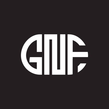 Siyah arka planda GNF harf logosu tasarımı. GUF yaratıcı harflerin baş harfleri logo konsepti. GNF harf tasarımı. GNF harfi logo tasarımı. Siyah arkaplanda. GUF yaratıcı harflerin baş harfleri logo konsepti. GNF harf tasarımı.