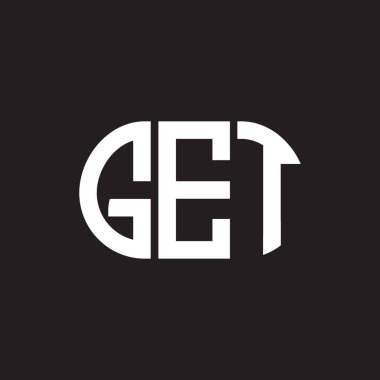 Siyah arka planda harf logosu tasarımı al. Yaratıcı harflerin baş harfleri logo konsepti. Harf tasarımı al.