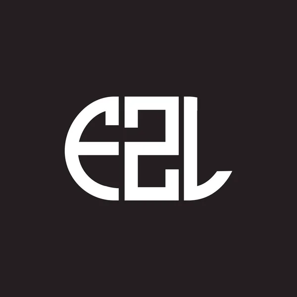 Logo Fzl Disegno Lettera Sfondo Nero Fzl Creativo Iniziali Lettera — Vettoriale Stock