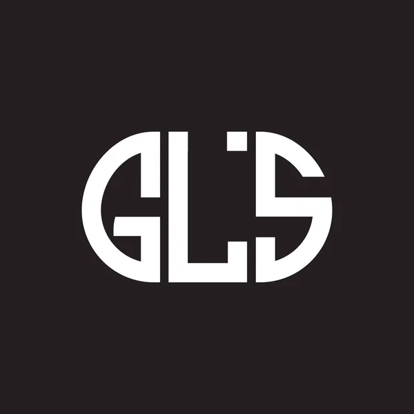 黑色背景上的Gls字母标识设计 Gls创意首字母首字母标识概念 Gls字母名称 Gls字母标识设计黑色背景 Gls创意首字母首字母标识概念 Gls字母设计 — 图库矢量图片