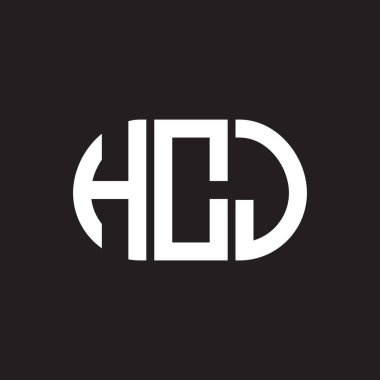 Siyah arka planda HCJ harf logosu tasarımı. HCJ yaratıcı harflerin baş harfleri logo kavramı. HCJ harf tasarımı.