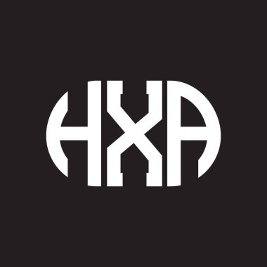 Siyah arka planda HHA harf logosu tasarımı. HHA yaratıcı harfler logosu konsepti. HHA harf tasarımı.