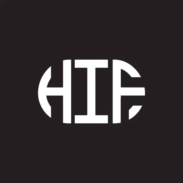 Hif 디자인 Hif 크리에이티브 이니셜 Hif 디자인 — 스톡 벡터