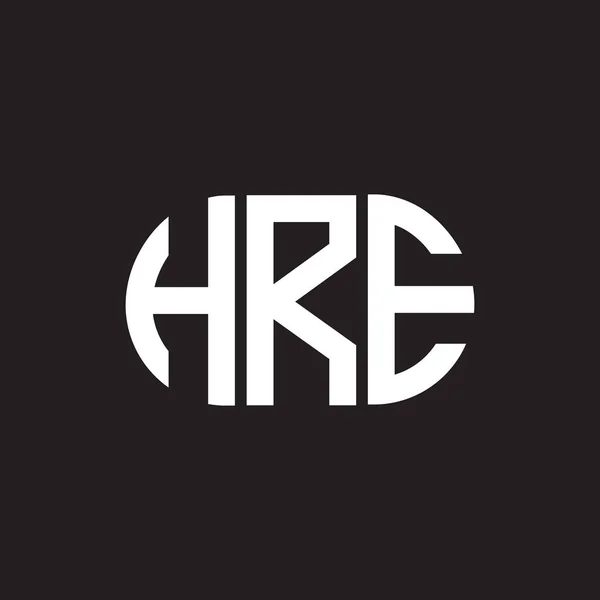Qre 디자인 Hre 개념의 창조적 이니셜이다 디자인 — 스톡 벡터