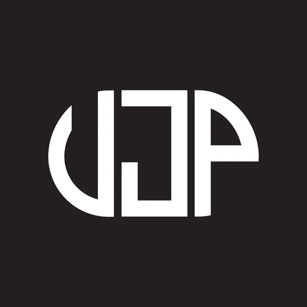 Логотип Літери Ulp Чорному Тлі Творчі Ініціали Ulp Мають Поняття — стоковий вектор