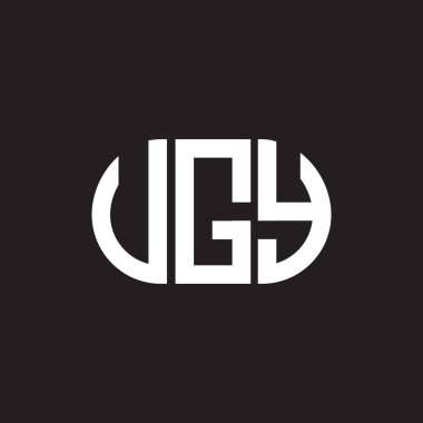 VGY harf logosu tasarımı. VGY monogram harflerin baş harfleri logo kavramı. Siyah arkaplanda VGY harf tasarımı.